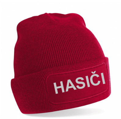 Pletená čepice Hasiči 3